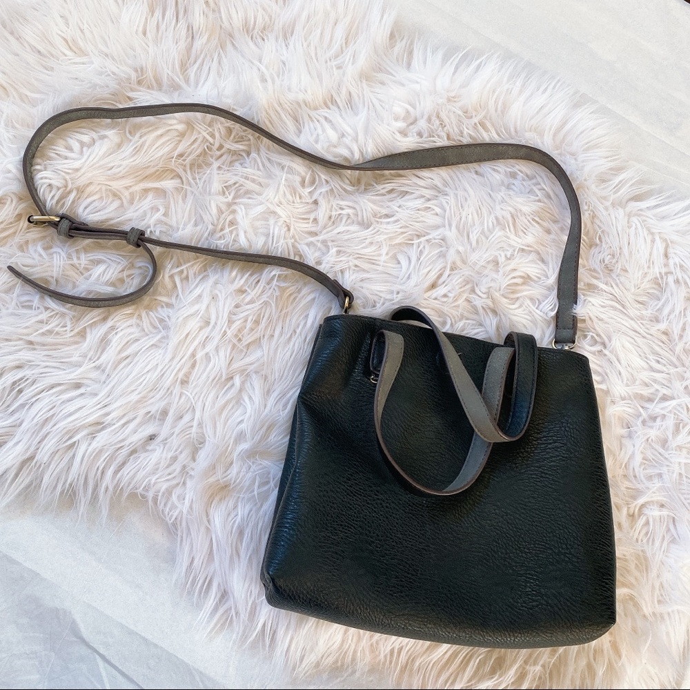 Grey brown purse